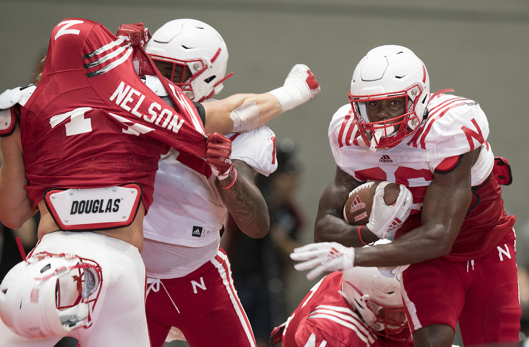 Nebraska football practice, 8/14